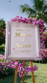 Garden Pavilion 3D invitation: names