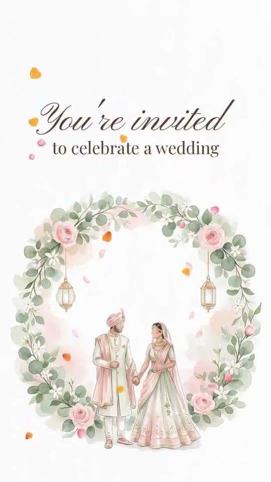 With each guest's name: wedding invitation song with guest name