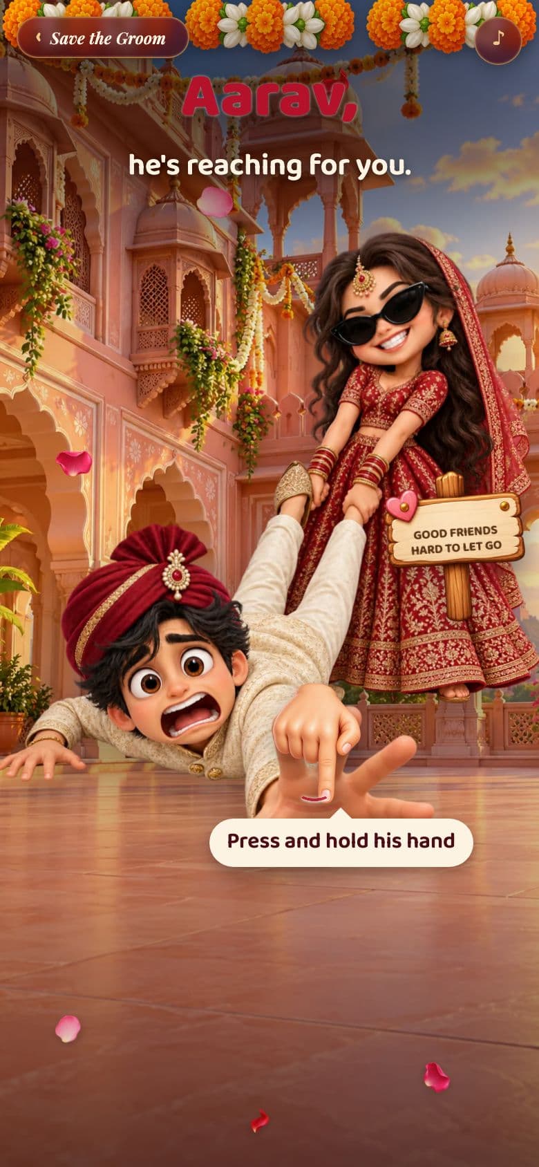 Save the Groom game for friends