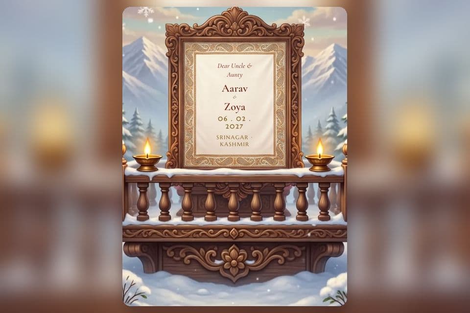 Snow & Silk wedding invitation design