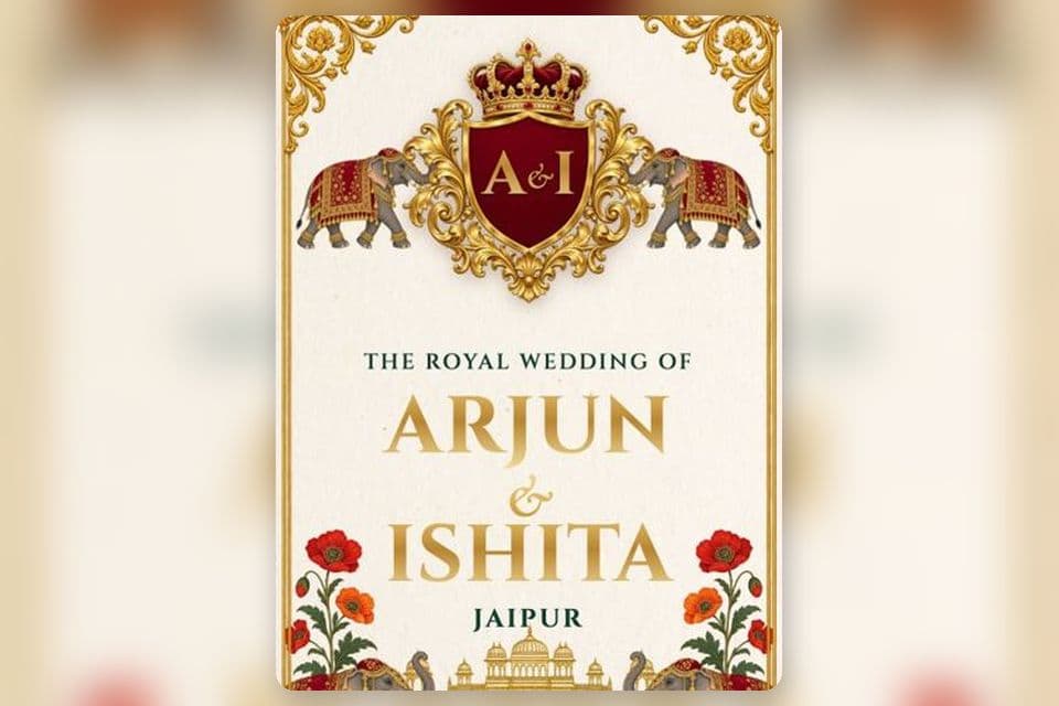 Royal Heritage wedding invitation design