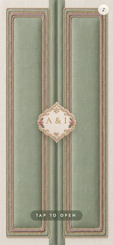Embroidered Jaipur wedding invitation