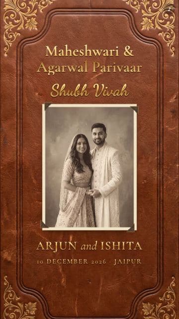 Family Album wedding invitation