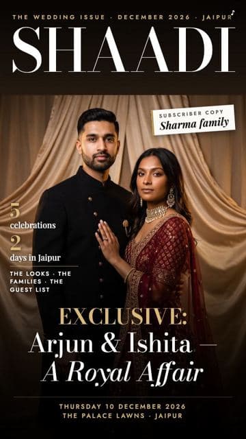 Glamour wedding invitation